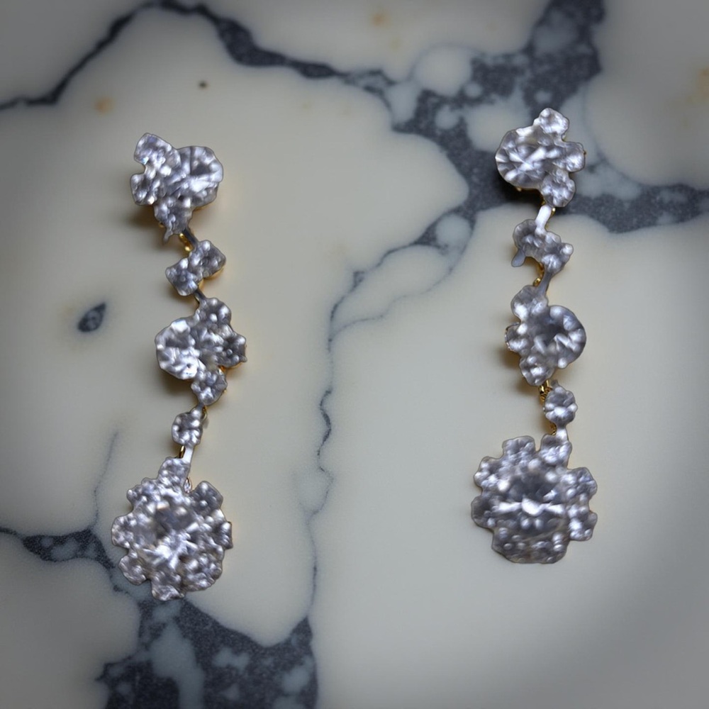 Elegant Silver Drop Earrings (3 for $12 item)